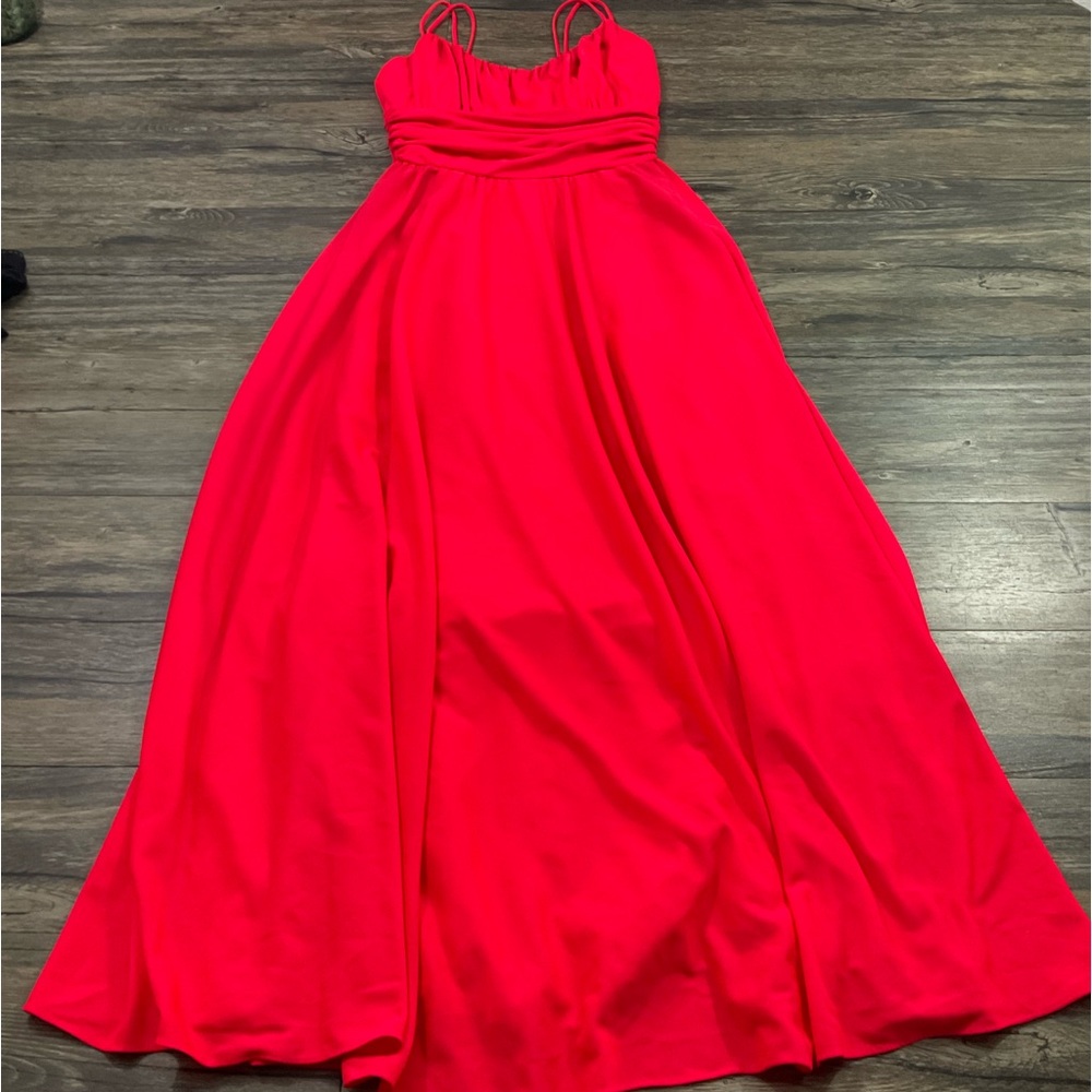 Vintage Lilli Diamond Of California Neon Maxi Dress Womens